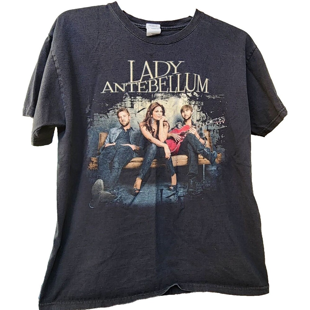 Lady Antebellum Black T-Shirt Size L Country Music